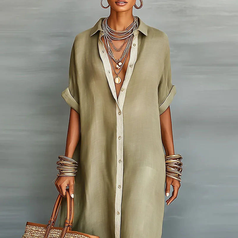 Anastasia | Lange Blousejurk ha incontrato Knopen