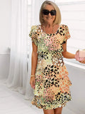 Danielle – Elegante vestito vloeiende con volant