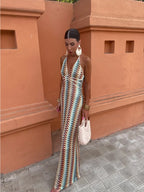 Maxine™ - Elegante kjole allacciato al collo