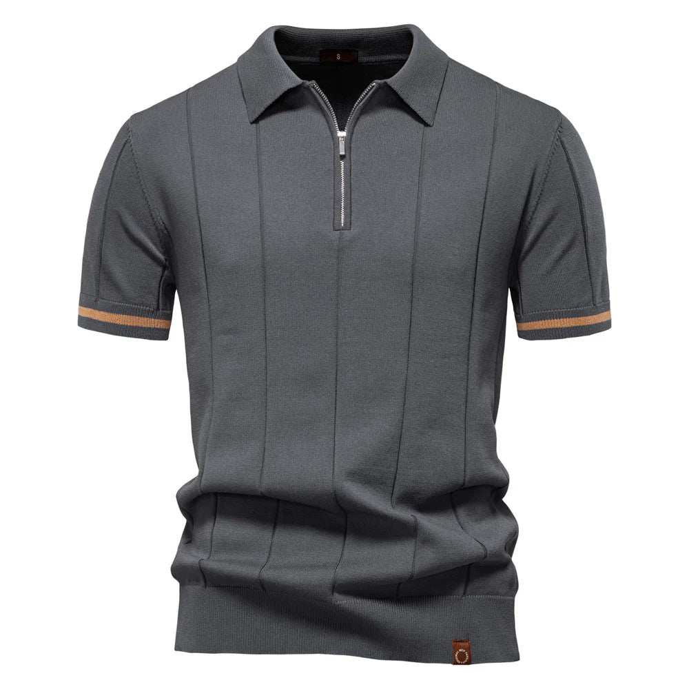 Bram | Zomerse Polo met Rits