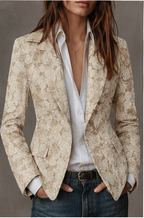 Estella | Blazer Jacquard Cachemire Aderente