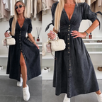 LALUNA® | DENIM STRALENDE JURK