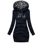 Julia | Stijlvolle Lange Winter jurk/trui