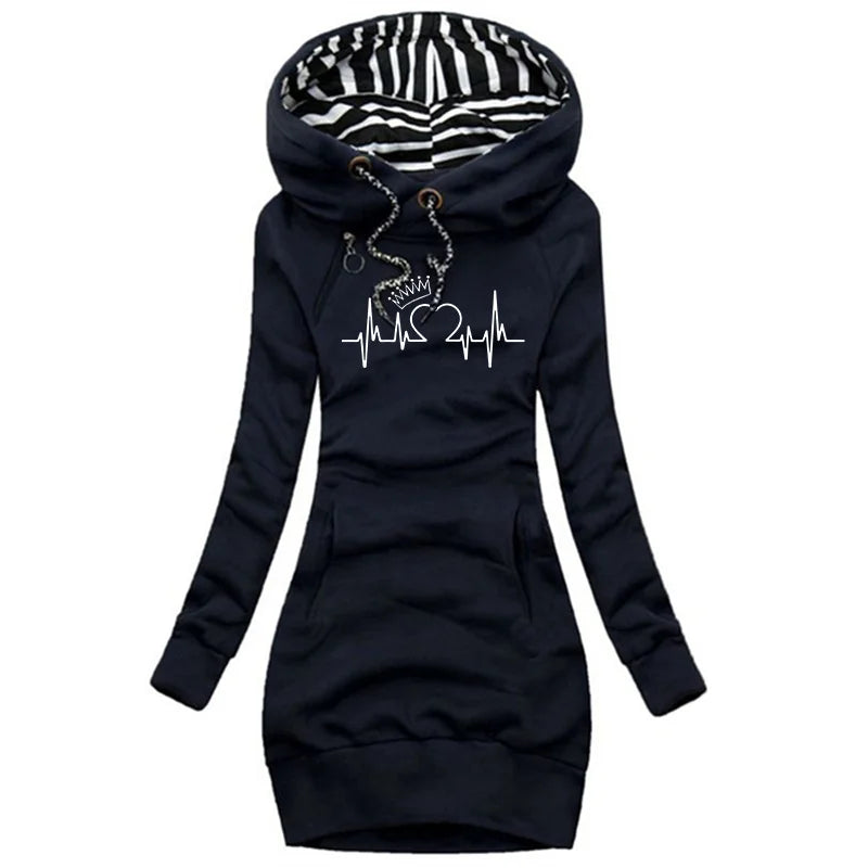 Julia | Stijlvolle Lange Winter jurk/trui