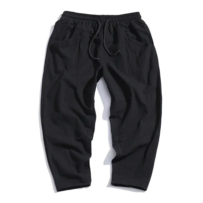 Laluna® | Cropped Katoenen/Linnen Broek