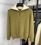 LALUNA® | GERIBBELDE ZIP-UP TRUI