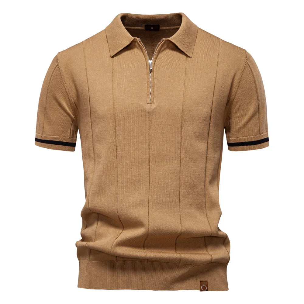 Bram | Zomerse Polo met Rits