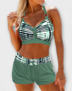Juliana - Bikini a vita alta con struttura a coste