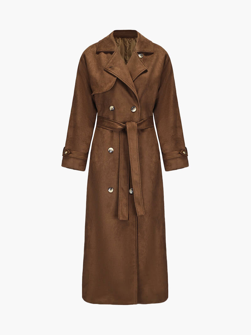 LALUNA® | TRENCH IN FINTO CAMOSCIO