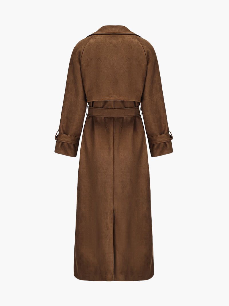 LALUNA® | TRENCH IN FINTO CAMOSCIO