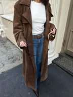 LALUNA® | TRENCH IN FINTO CAMOSCIO