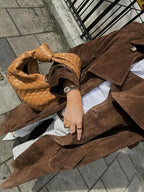 LALUNA® | TRENCH IN FINTO CAMOSCIO
