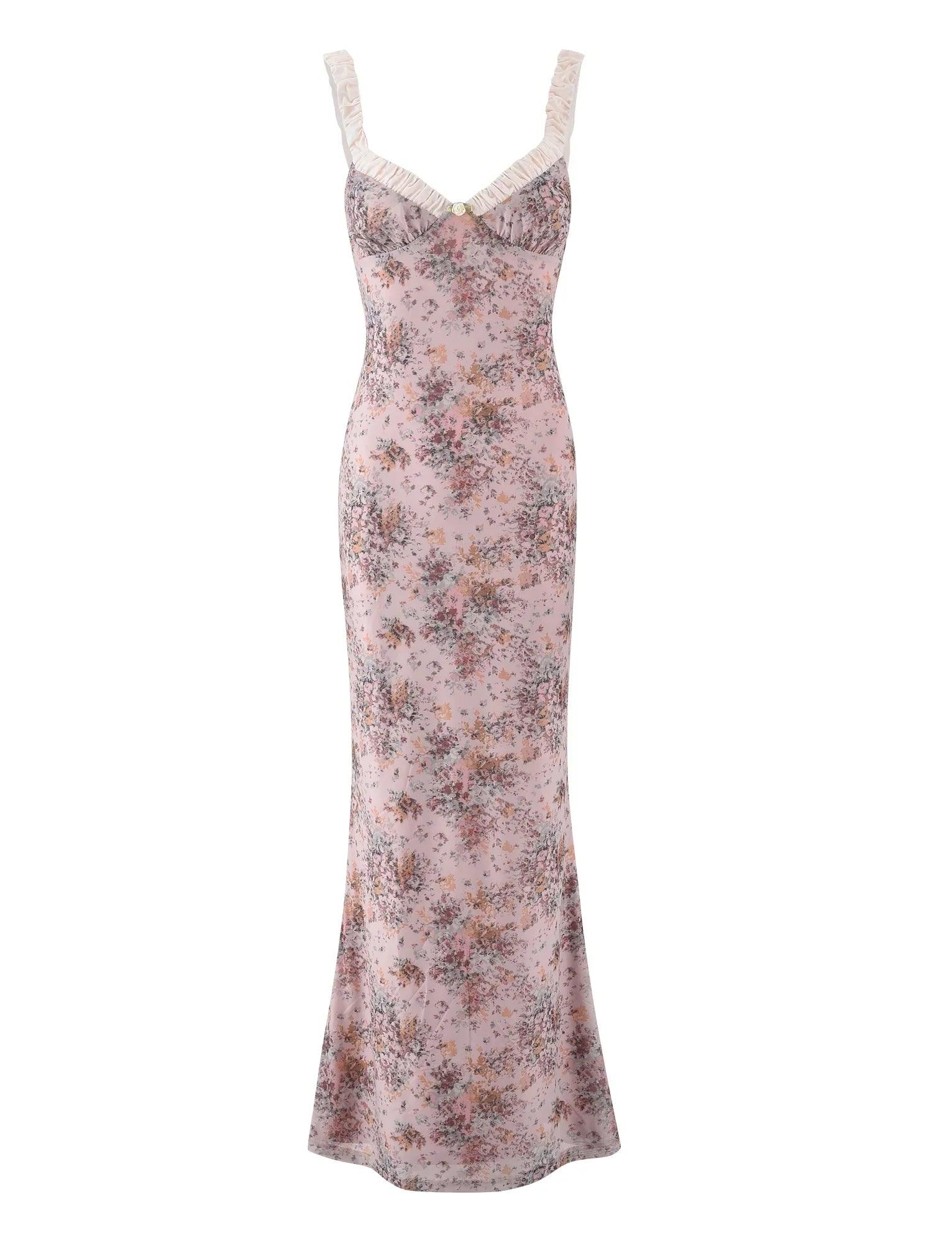 Ester | Roze Camouflage Bloemenjurk