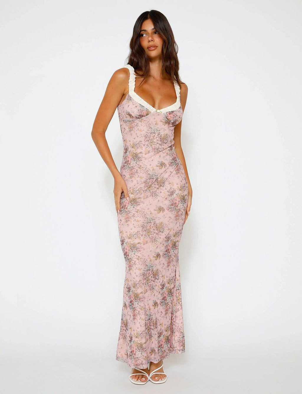 Ester | Roze Camouflage Bloemenjurk