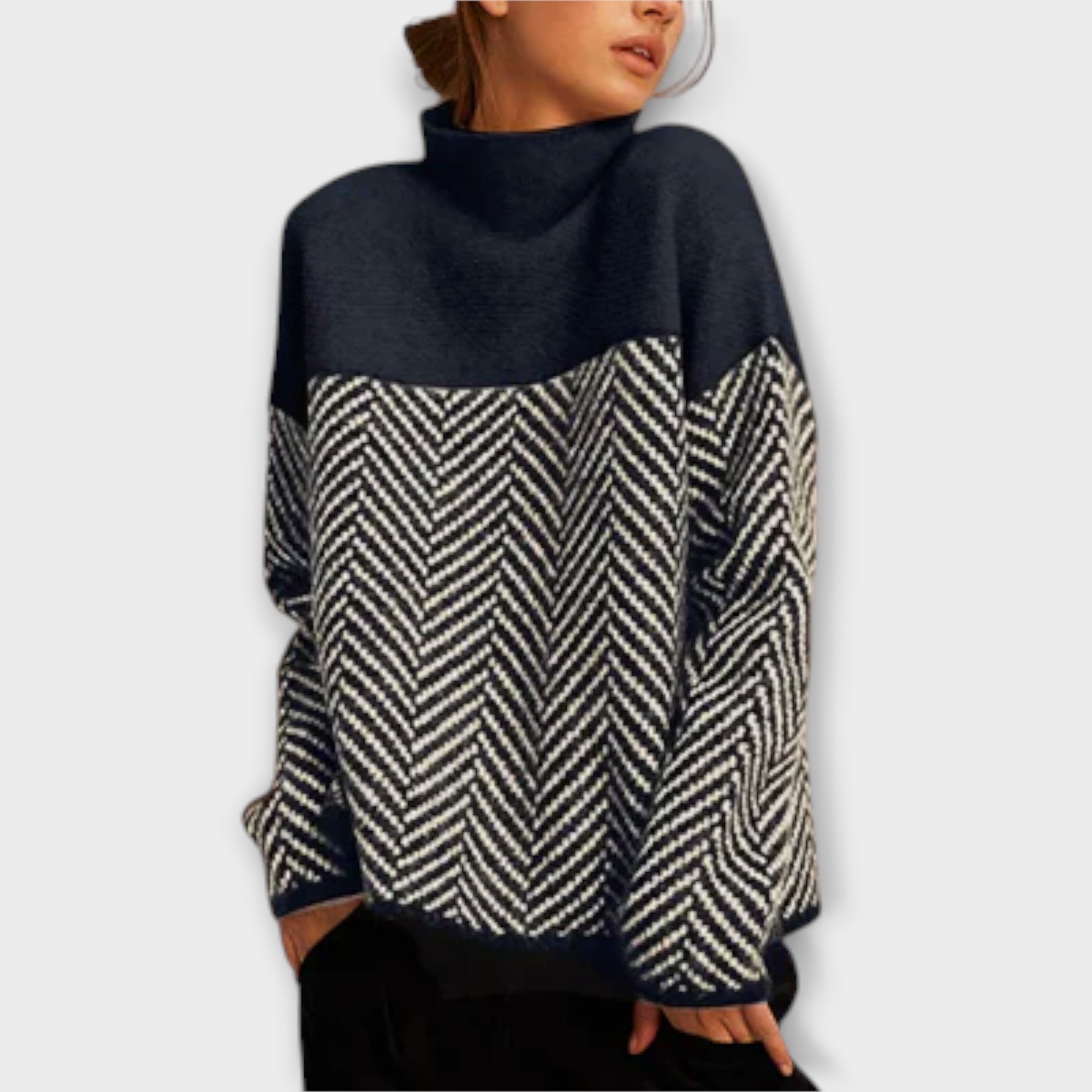Roberta™ - Maglione Blød rullekraves