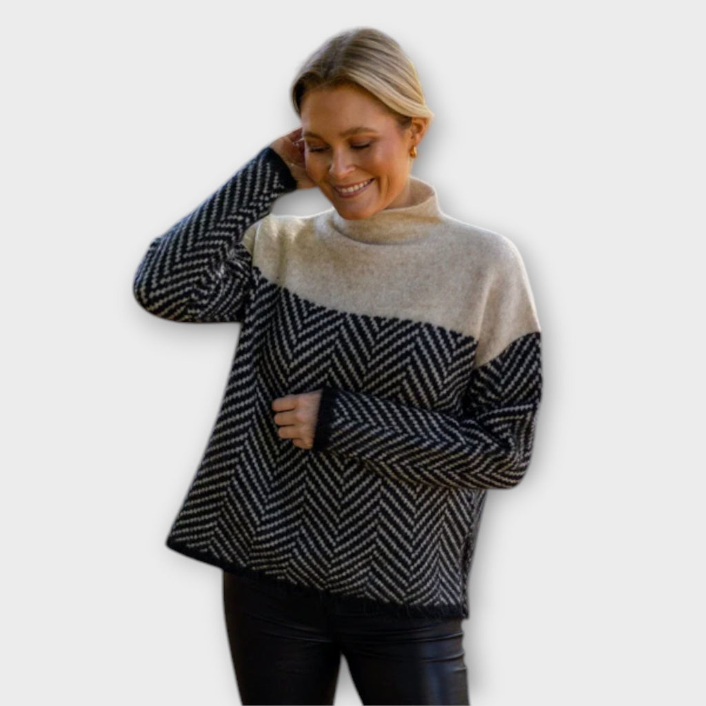 Roberta™ - Maglione Blød rullekraves
