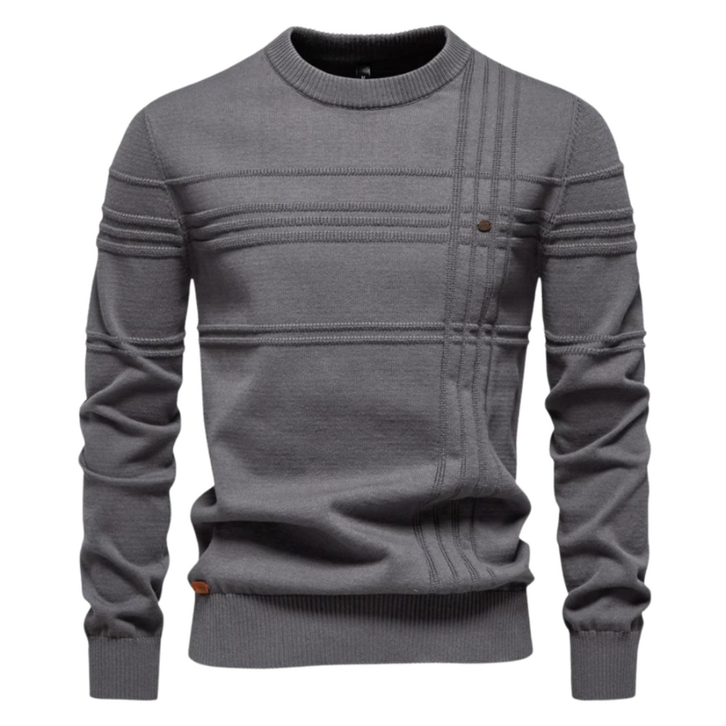 Laluna® | Katoenen Herentrui Met Streepdesign
