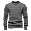 Laluna® | Katoenen Herentrui Met Streepdesign