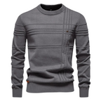 Laluna® | Katoenen Herentrui Met Streepdesign