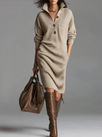 Fulvia | Abito Midi a Coste Chic