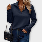 Kristie™ - Maglione con mezza zip Blød