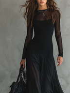 Nora • Maxi jurk met een ruime pasvorm