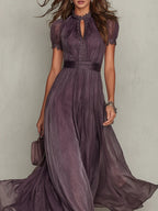 Ashley | Abito lungo elegante in chiffon vintage
