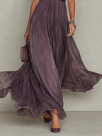 Ashley | Abito lungo elegante in chiffon vintage