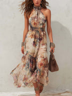 Chloe | Abito Midi Dolce Floreale Vintage