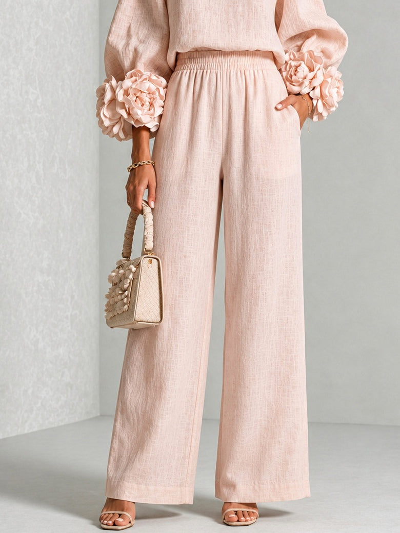 Rosalie | Completo Due Pezzi con Polsini Floreali