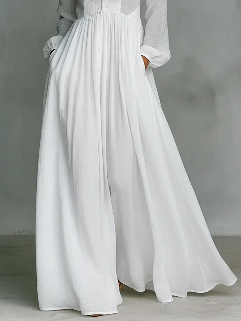 Alma | Abito Maxi Senza Tempo con Collo Elegante