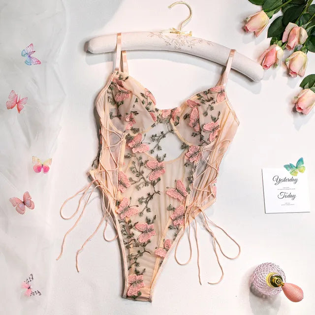 Laluna® | Body Geborduurde Vlinder