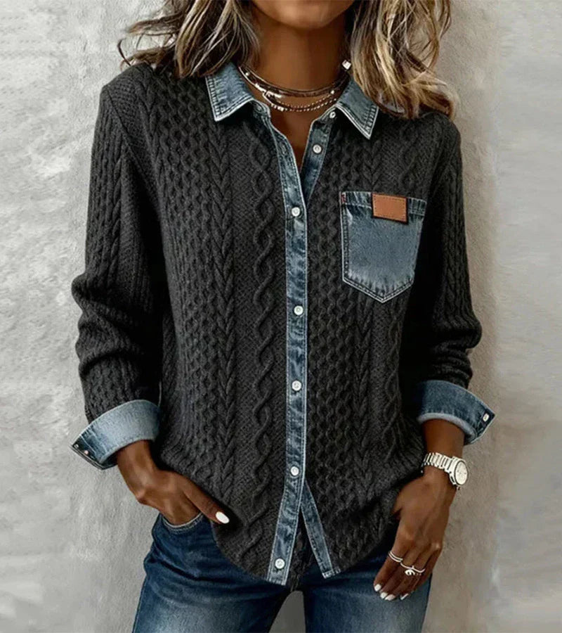 NARIELLA™ | Elegante top patchwork