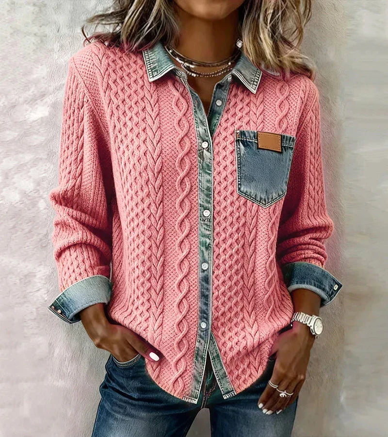 NARIELLA™ | Elegante top patchwork