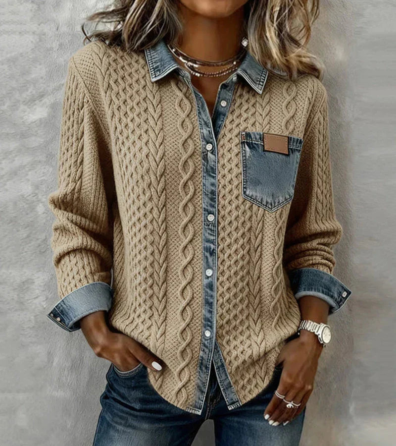 NARIELLA™ | Elegante top patchwork