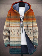 Diana | Cappotto Cardigan Artistico con Cappuccio