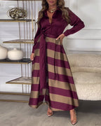 Ariana | Abito Eleganza a Righe