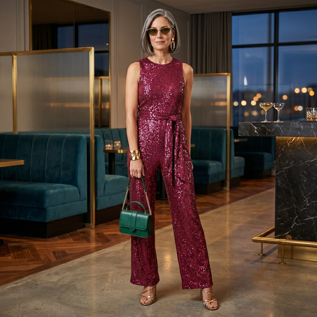 Madalena - Tuta in pelle per feste: glamour e glamour