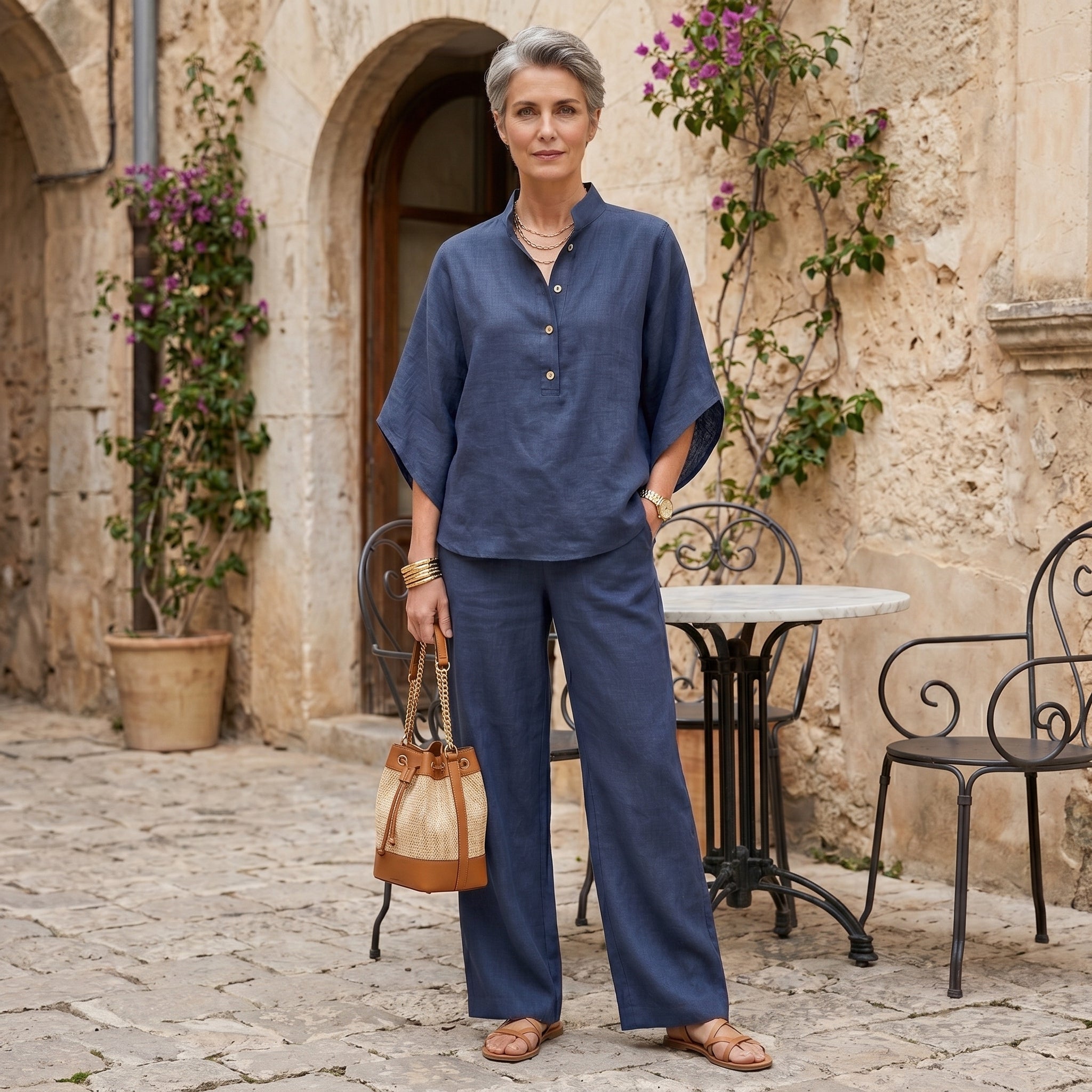 Aurora - foderata con bottoni, comfort e stile
