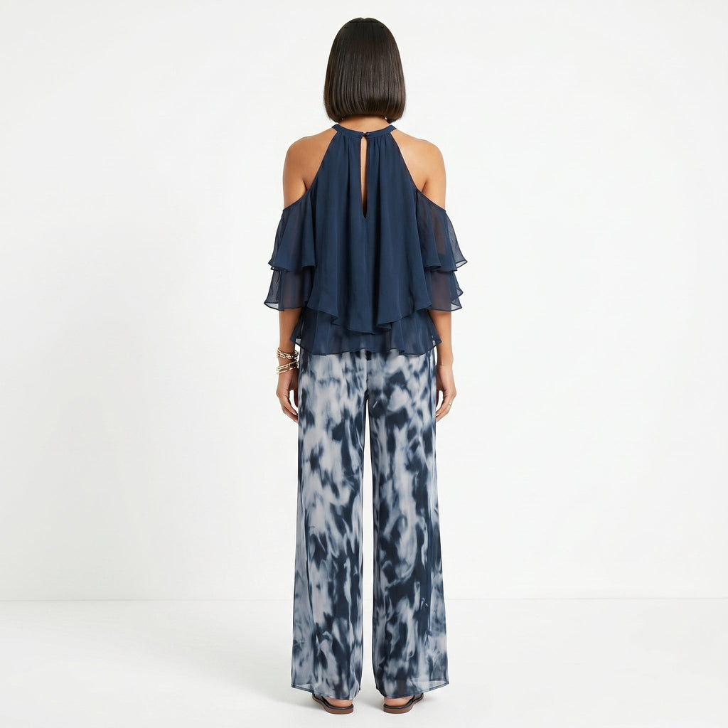Francisca - Haltertop con slip flydende, stabile e confortevole