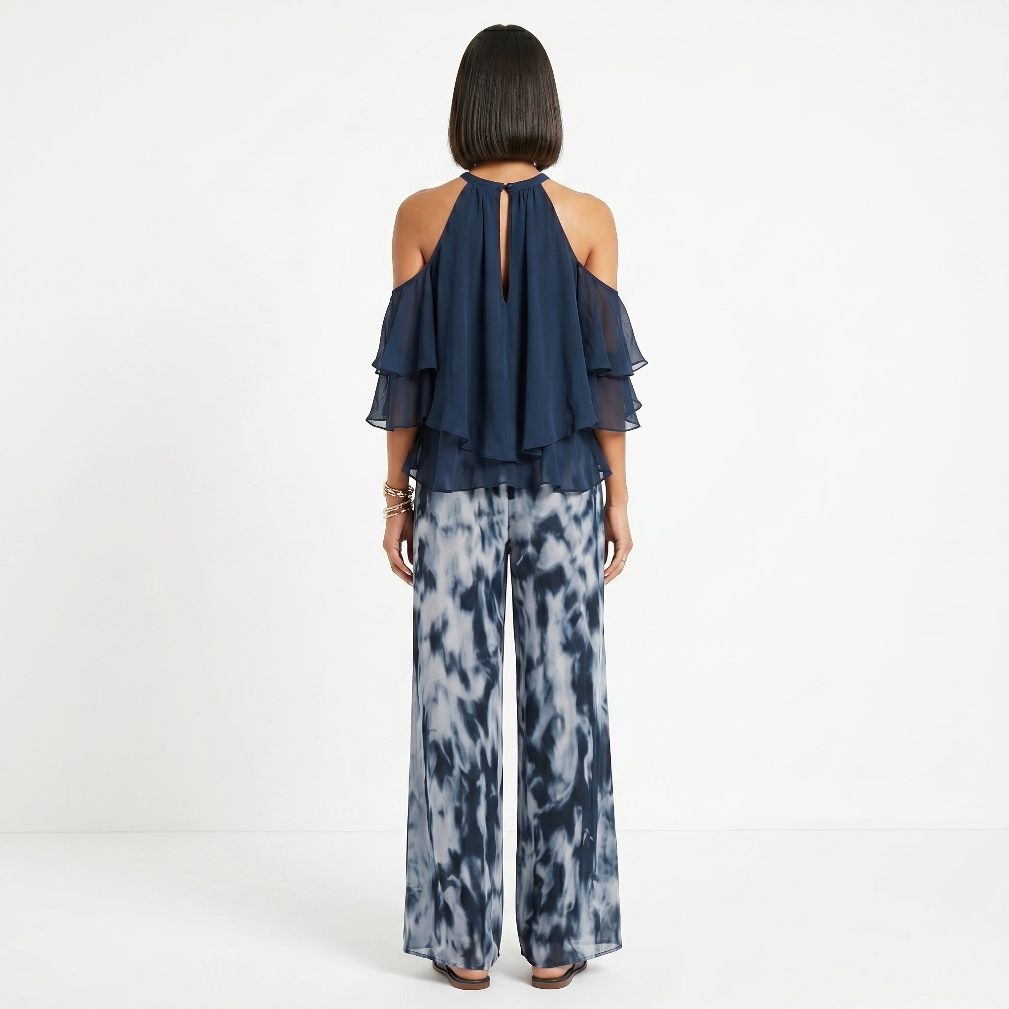 Francisca - Haltertop con slip flydende, stabile e confortevole