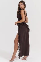 Sanne | Maxi gonna con ruches