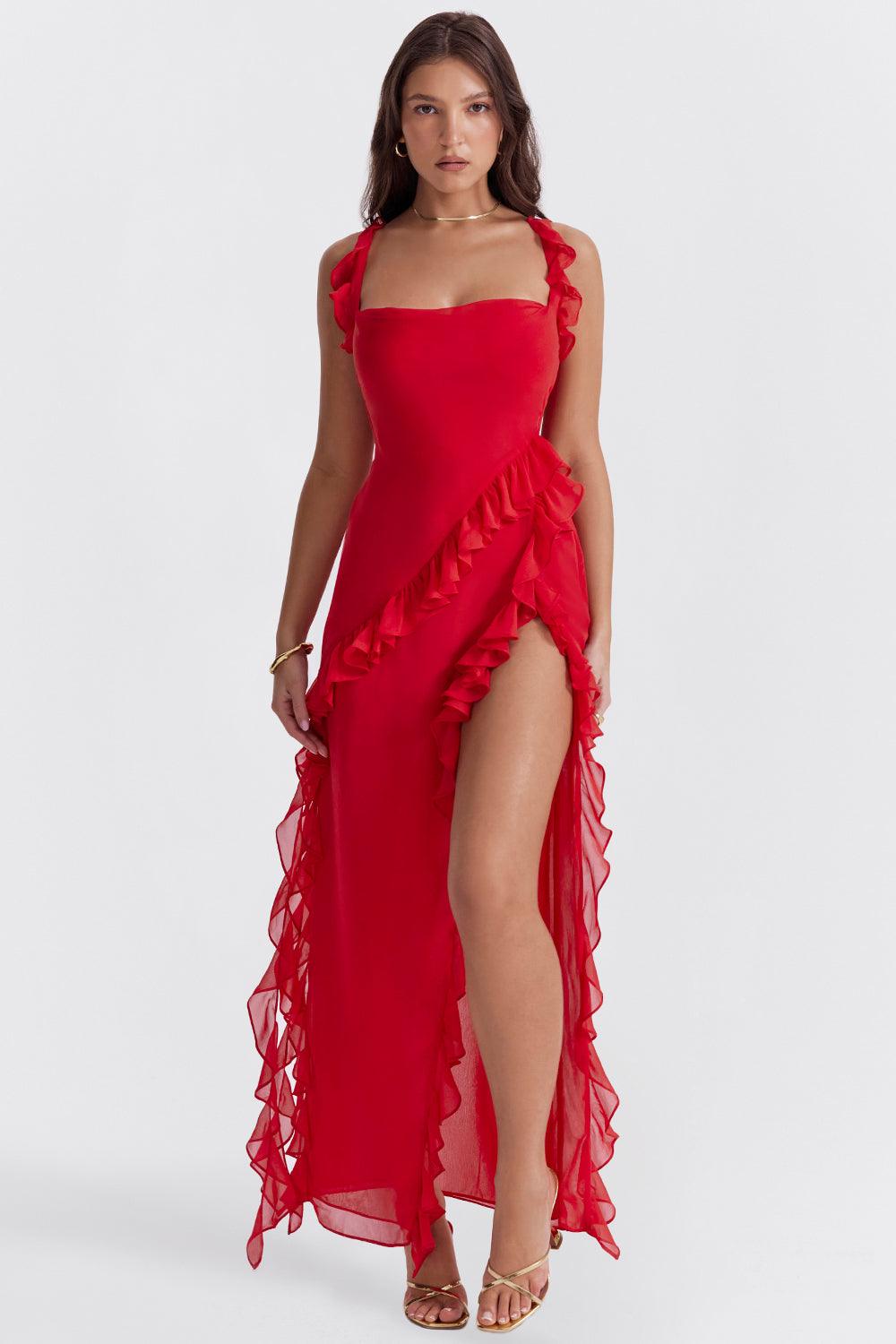 Sanne | Maxi gonna con ruches