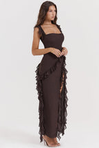 Sanne | Maxi gonna con ruches