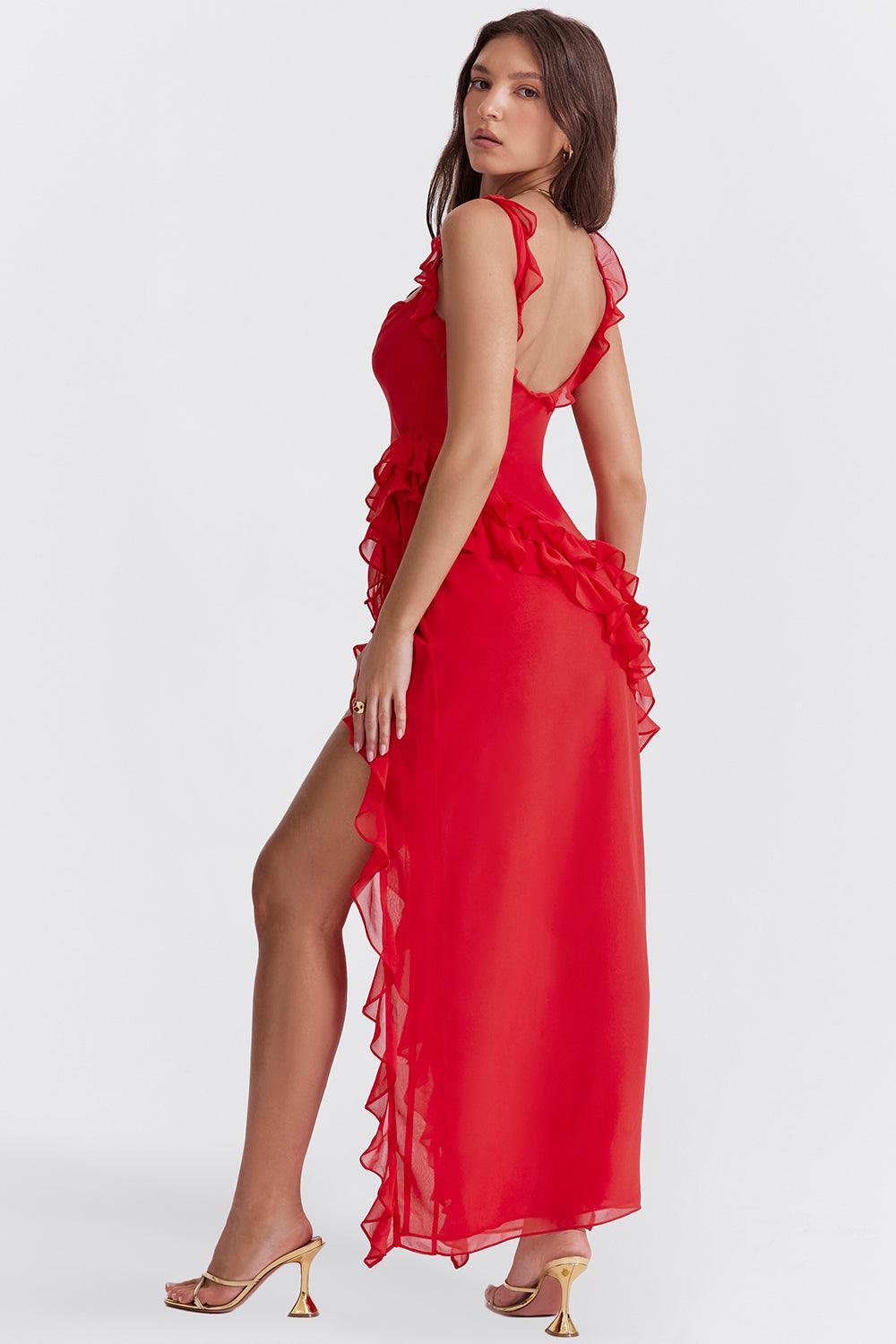 Sanne | Maxi gonna con ruches