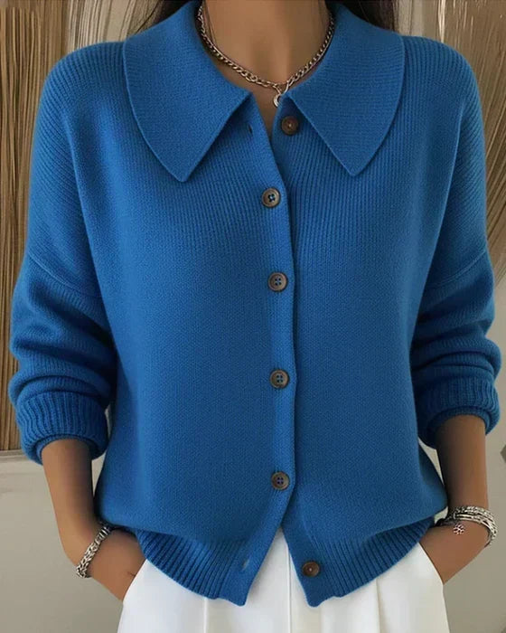 Vespera | Cardigan con Collo e Bottoni