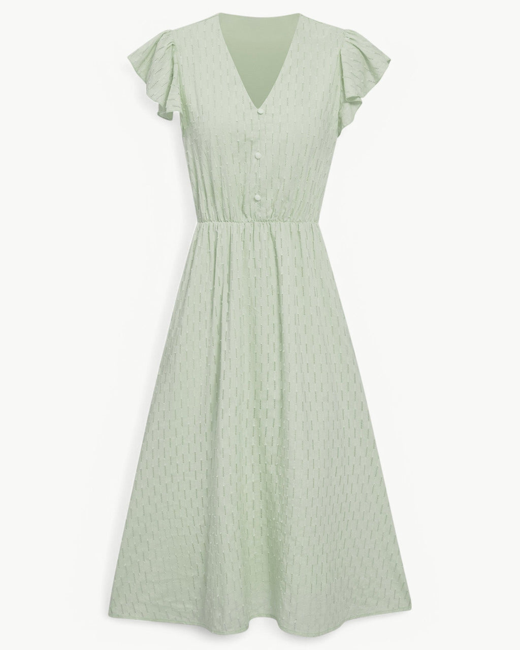Lara | V-hals midi-jurk
