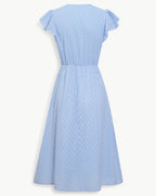 Lara | V-hals midi-jurk