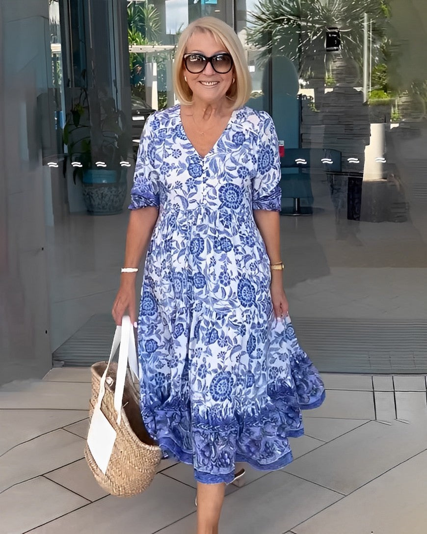 Tessa | Lichte Luchtige Bloemenjurk