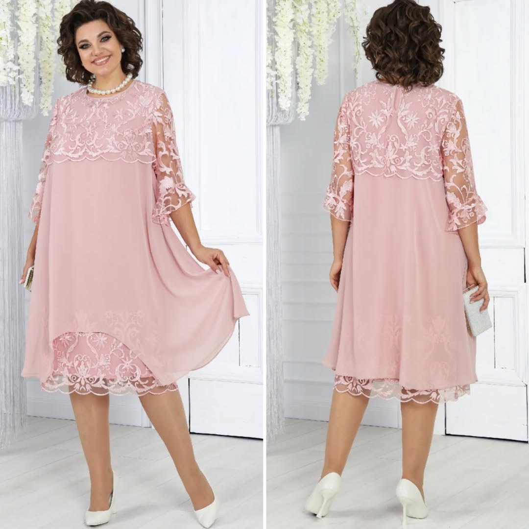 Lirona™ – Midikjole casual chic